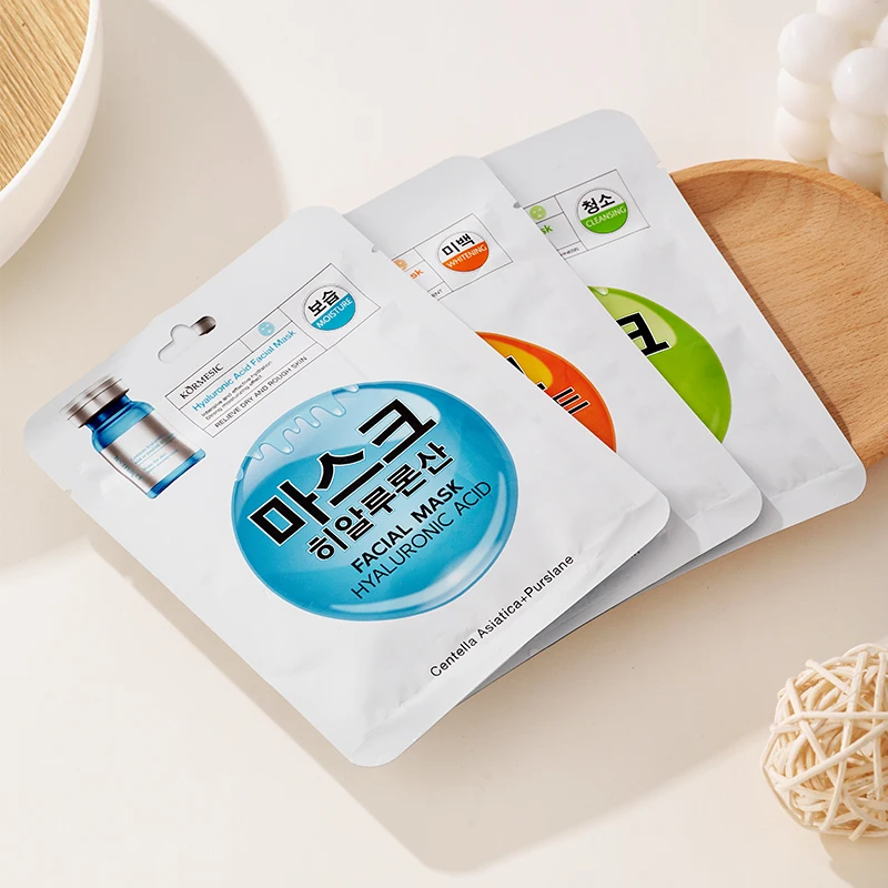 KORMESIC Wholesale Private Labels OEM  Whitening Face Sheet Mask  Oil Control Moisturizing Hyaluronic Acid Skin Care Facial Mask