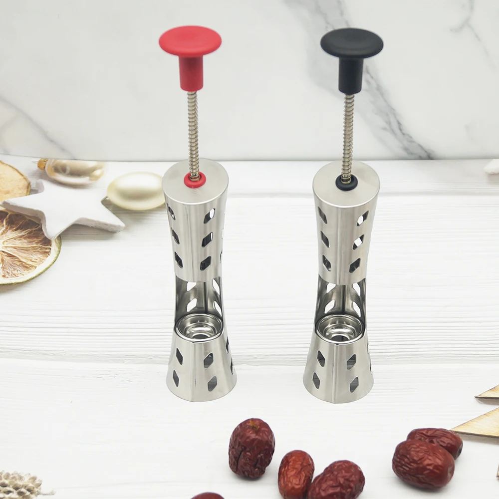 Easy and efficient stainless steel jujube pit remover olive date cherry corer remover tool Kitchen accessory