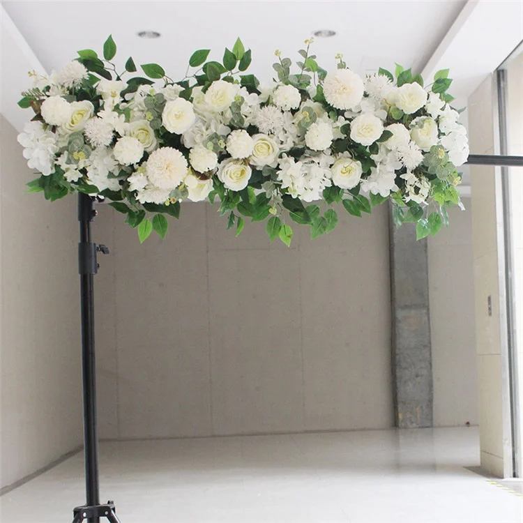 E-1194 Ins Flower Arrangement Centerpiece Artificial Flower Row For Wedding Decor