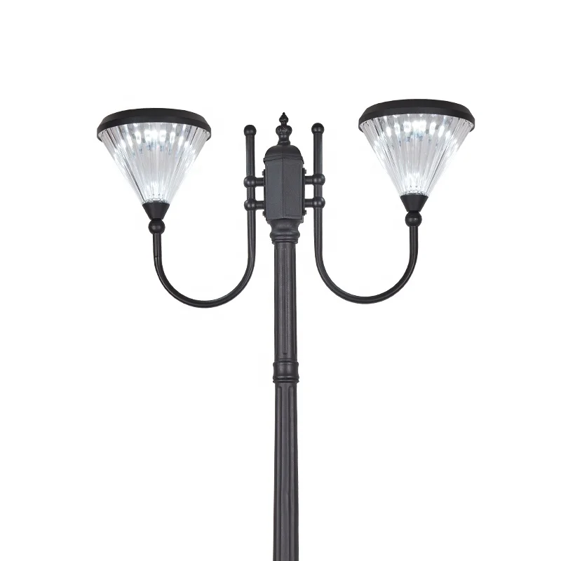 Backyard Lawn Beach Resort Garden Outdoor Solar Lamp Landscape solar or Electricity 110-240V two ways garden pole