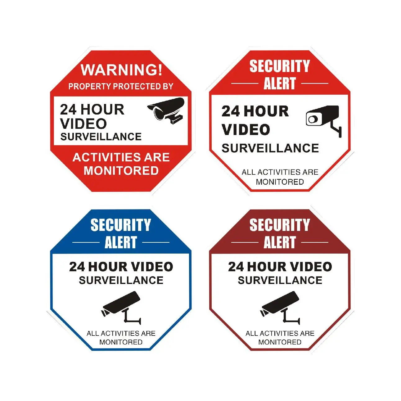 10 x 7 inch metal sign making Notice - All Activities Monitored by Video Camera Lawn Puppy Yard road signs usa