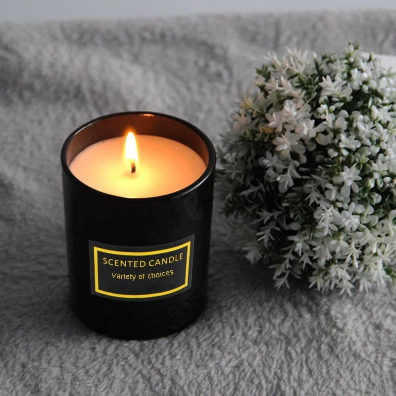 Стандартная Заводская Ароматизированная свеча OEM с логотипом под заказ, соевый воск