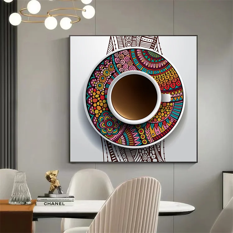 Islamic National Features Plates Decor Painting Pictures 3D 5D Canvas Painting For Home Living Room Dinning Room Bedroom