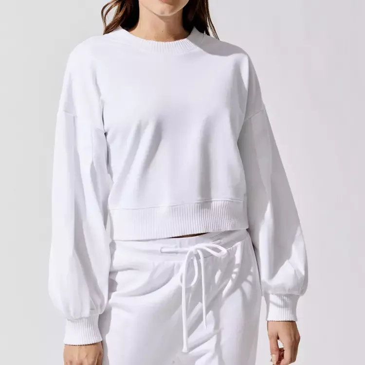 2023 The latest ladies multi-colored cotton two-piece leisure blank set is a hot seller in spring and summer