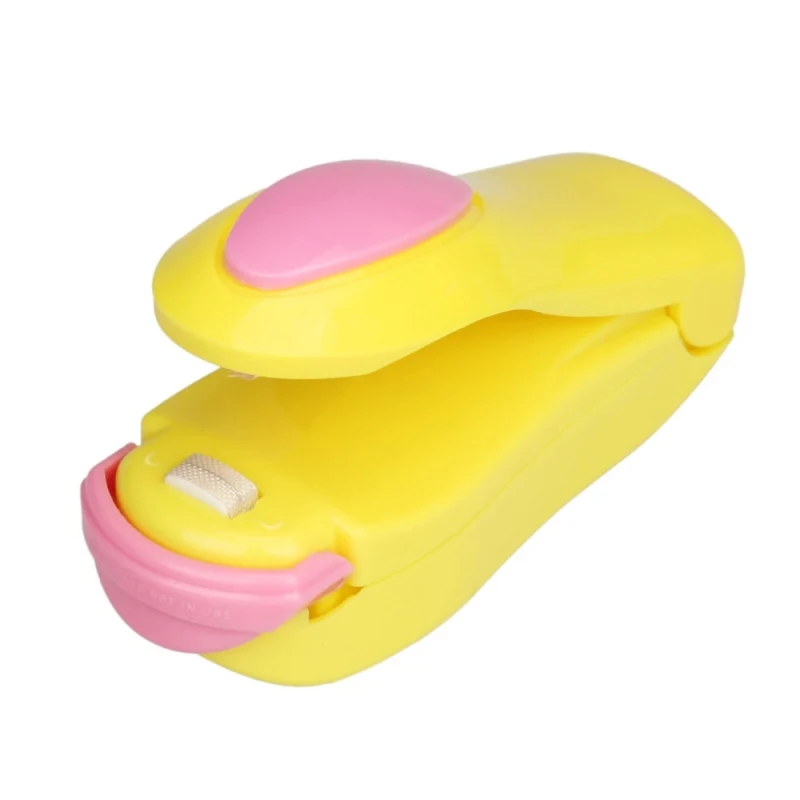 
Portable Bag Clips Handheld Mini Electric Heat Sealing Machine Sealer Seal Packing Plastic Bag Clip work with battery 