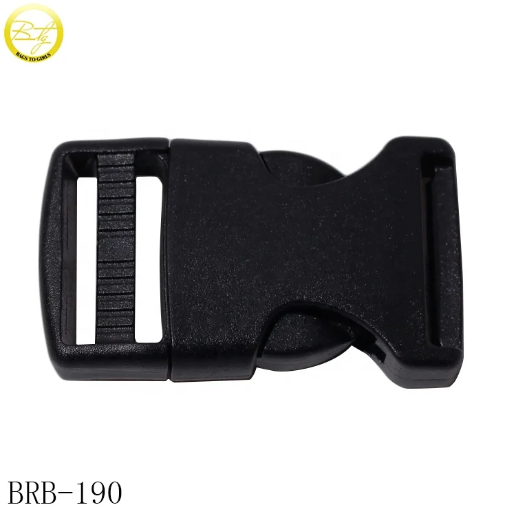 Custom matte black tactical cobra buckle handbags hardware metal seat buckle zinc alloy side release clips for backpack