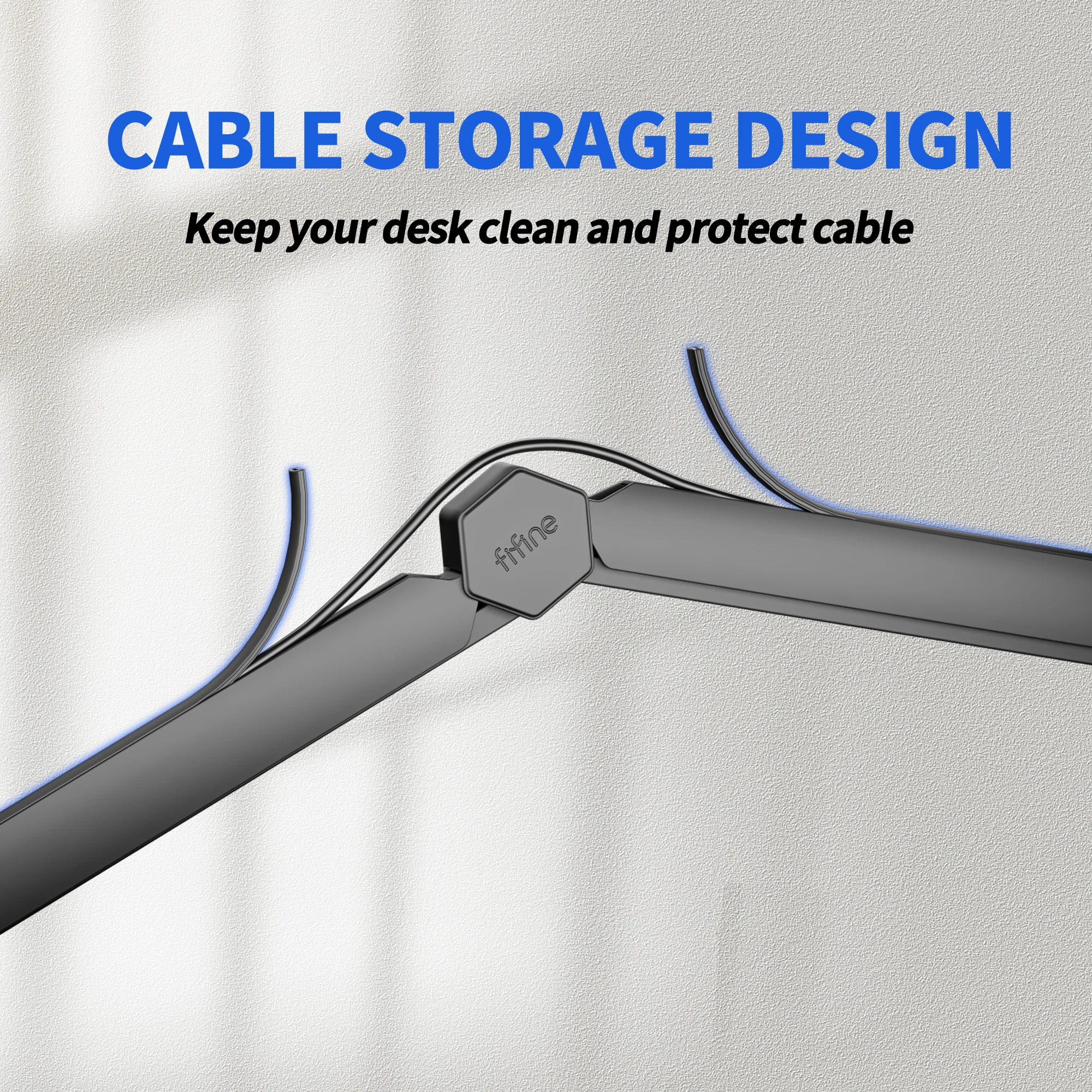 Fifine Adjustable Desktop Microphone Stand Detachable Table Mic Arm Scissor Boom Stand Flexible Microphone Holder for Podcasting