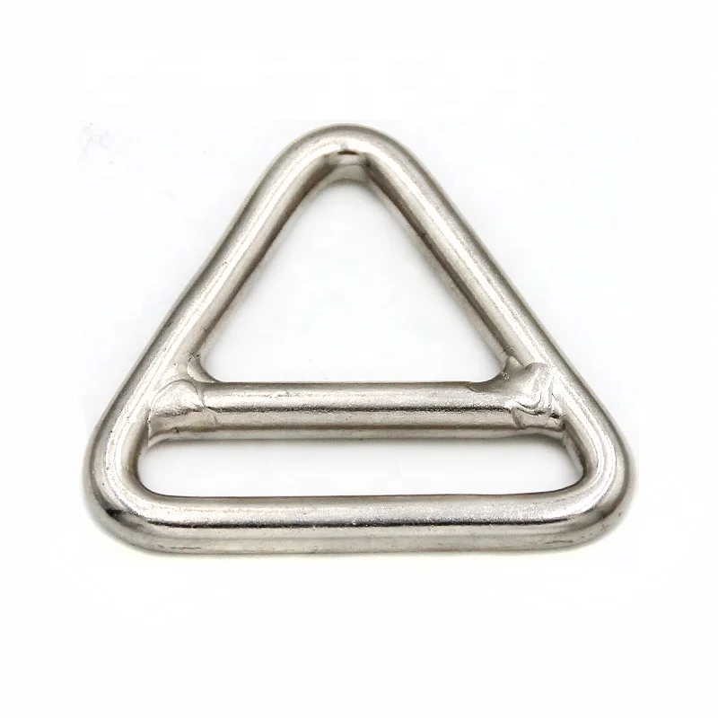 High Quality Rigging Hardware Stainless Steel 304 316 Welding Triangle Ring with Cross Bar