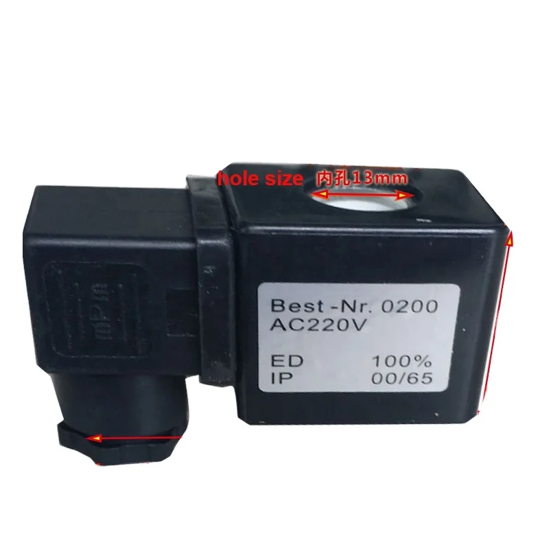 GOGOATC Pulse Valve Coil 1.6 Coil Normally Open Coil 0200 Inner Hole 13mm Height 41mm