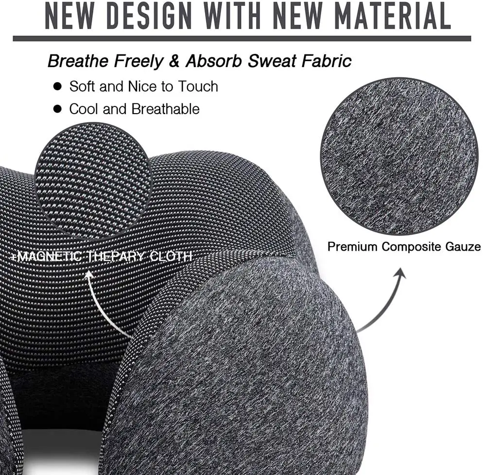 100% Cotton Memory Foam Travel Pillow Custom Logo Free Eye Mask Earplugs U-Shaped Pillow for Airplane Car Travel Neck Pillow