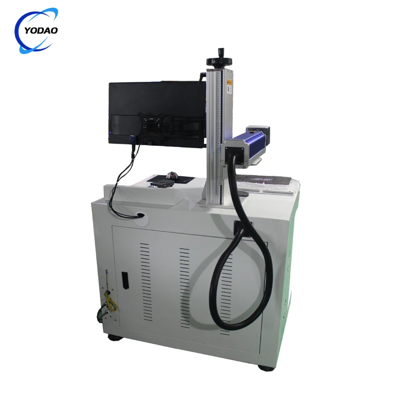 High Quality desktop CO2 laser marking machine for leather goods fabric clothing popular product