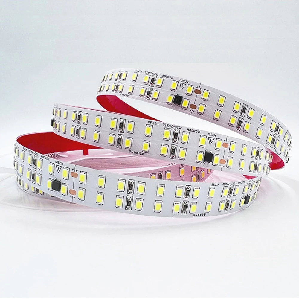 Flexible Cuttable 110V 220V LED Strip Lights 2835 120LED/m 240LED/m Nature Warm White driverless Waterproof Outdoor LED Strips