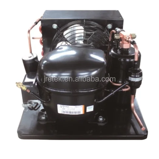 1/3 HP R404A 110V Small Refrigeration Compressor condensing Unit For Showcase