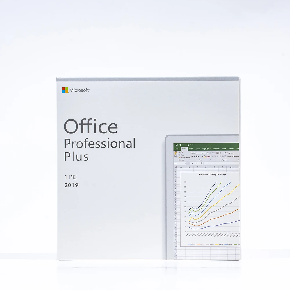 MS Microsoft Office 2019 Professional Plus DVD Box Fpp Key Microsoft Office 2019 Pro Plus