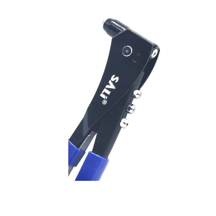 SALI 10 inch labor-saving manual hand riveter gun, high-hardness aluminum alloy riveter gun holder rubber handle riveter