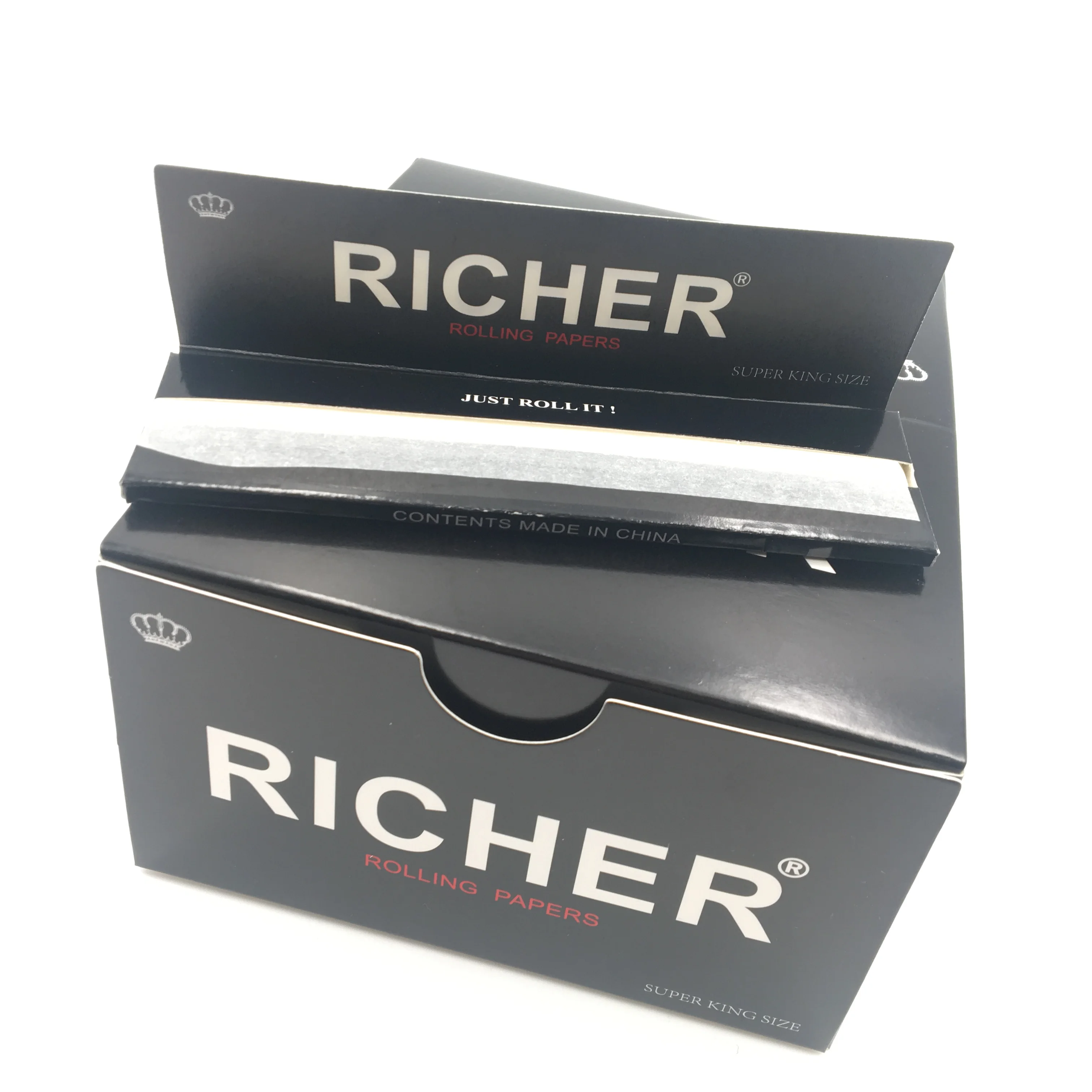 Black Classic cigarette smoking rolling paper custom package available