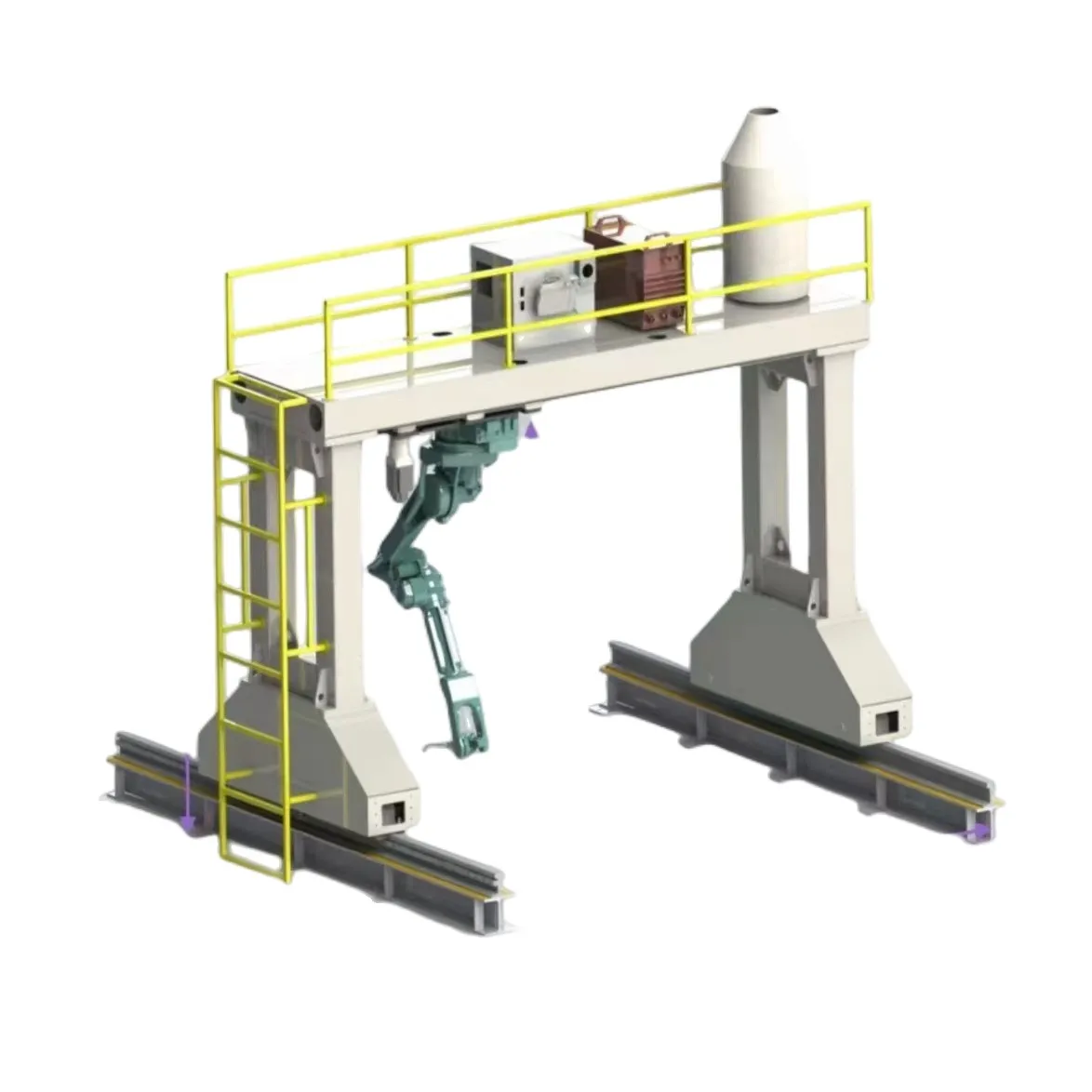 Сделано в Китае на фабрике поставки небо рельсы козловые краны ферменная конструкция 6-9 оси Роботизированная сварочная