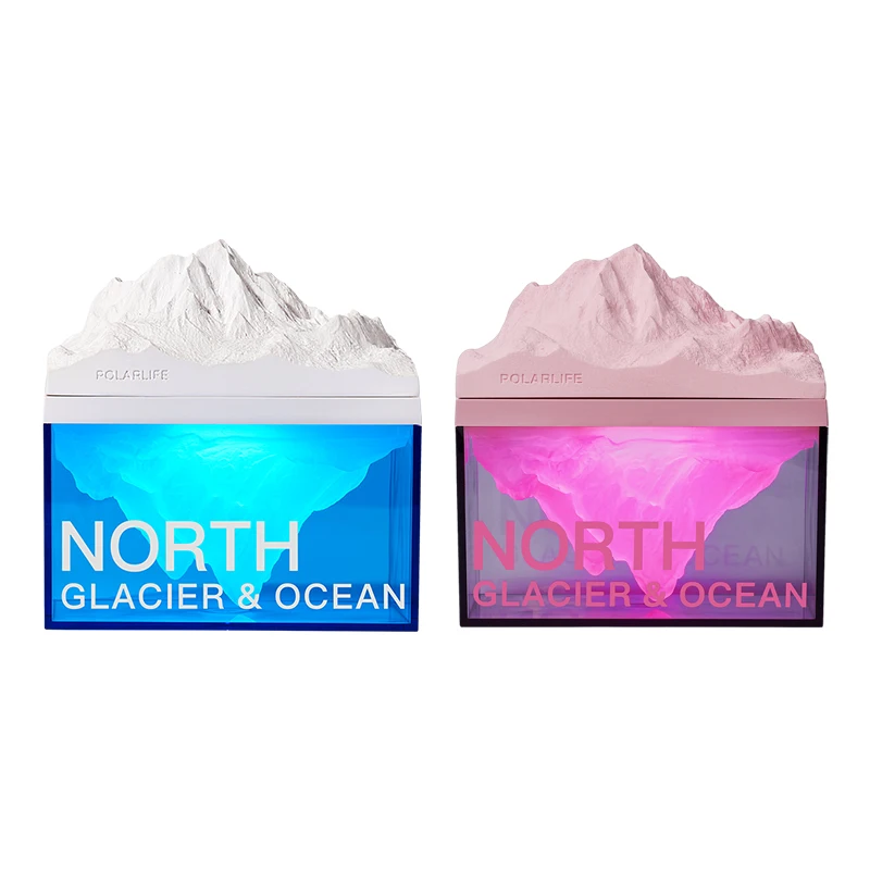 Home Decor Atmosphere Sleeping Lamp Ice Mountains Night Light Wireless Bluetooth Desktop Speakers