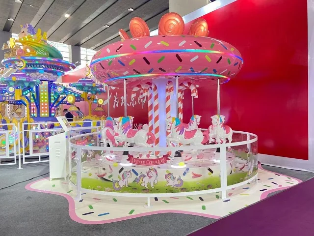 Best Price Automatic 8 Seats Small Toy Carousel Horse For Theme Park