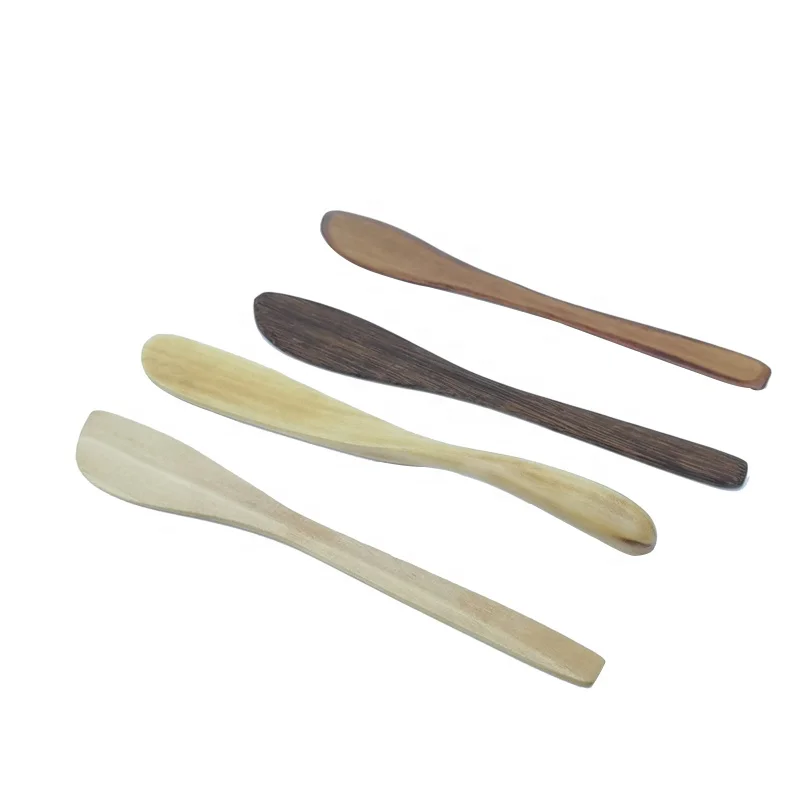wholesale eco friendly long skin care beauty cream spatula mixing wooden makeup cosmetic spatula for face mask