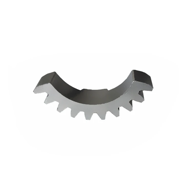 Custom Design Metal Steel Curved Gear Rack Sinter Straight Arc Spur Rack Gear For Sports Equipment Parts