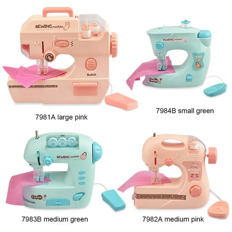 K2215 Kids Simulation Small Appliances Role Play House Game Kids Portable Sewing Machine Children Educational Interactive Toy