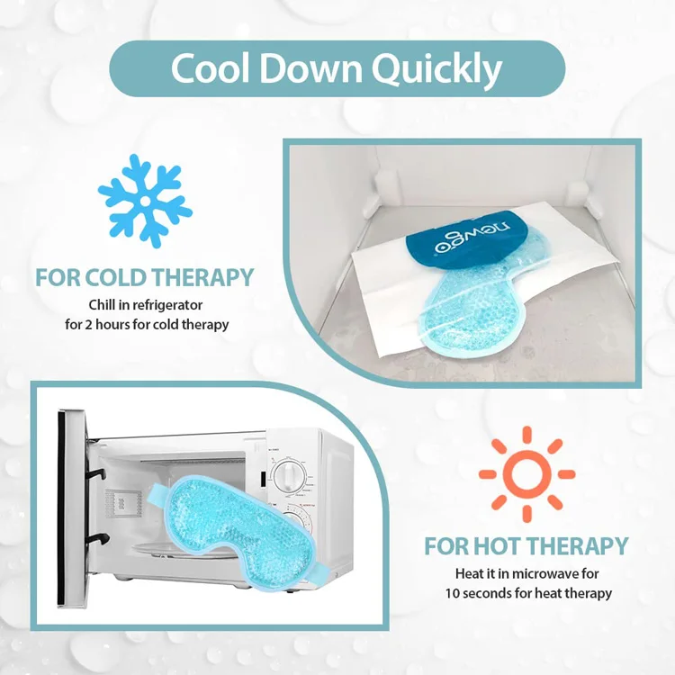 best selling products 2024 Wholesale Hot and Cold Gel Eye Mask Reusable Ice Pack for Puffy Eyes