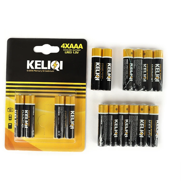 2/4/6/10pcs Industrial Package LR03 AAA 1.5V Alkaline Primary Battery for Clock Remote Control