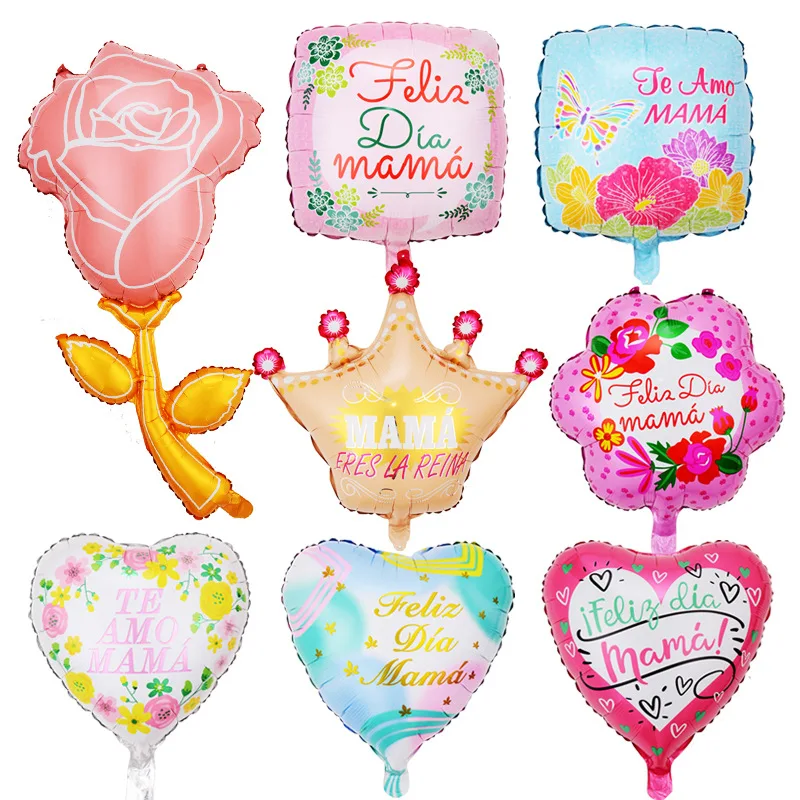 J-118 18 дюймов I Love Mama шары подарки печатные английский мать воздушный шарик из фольги в форме на день матери в форме сердца ГЕЛИЯ любовь Globos Декор