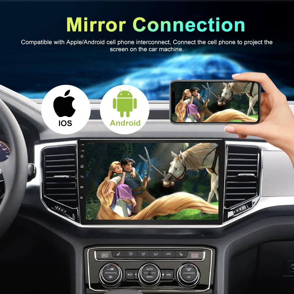 For VW Passat MK5/6 Jetta Golf Polo IPS 9 inch Car Radio Auto Android 13 4+64G GPS Carplay Video Car DVD Player