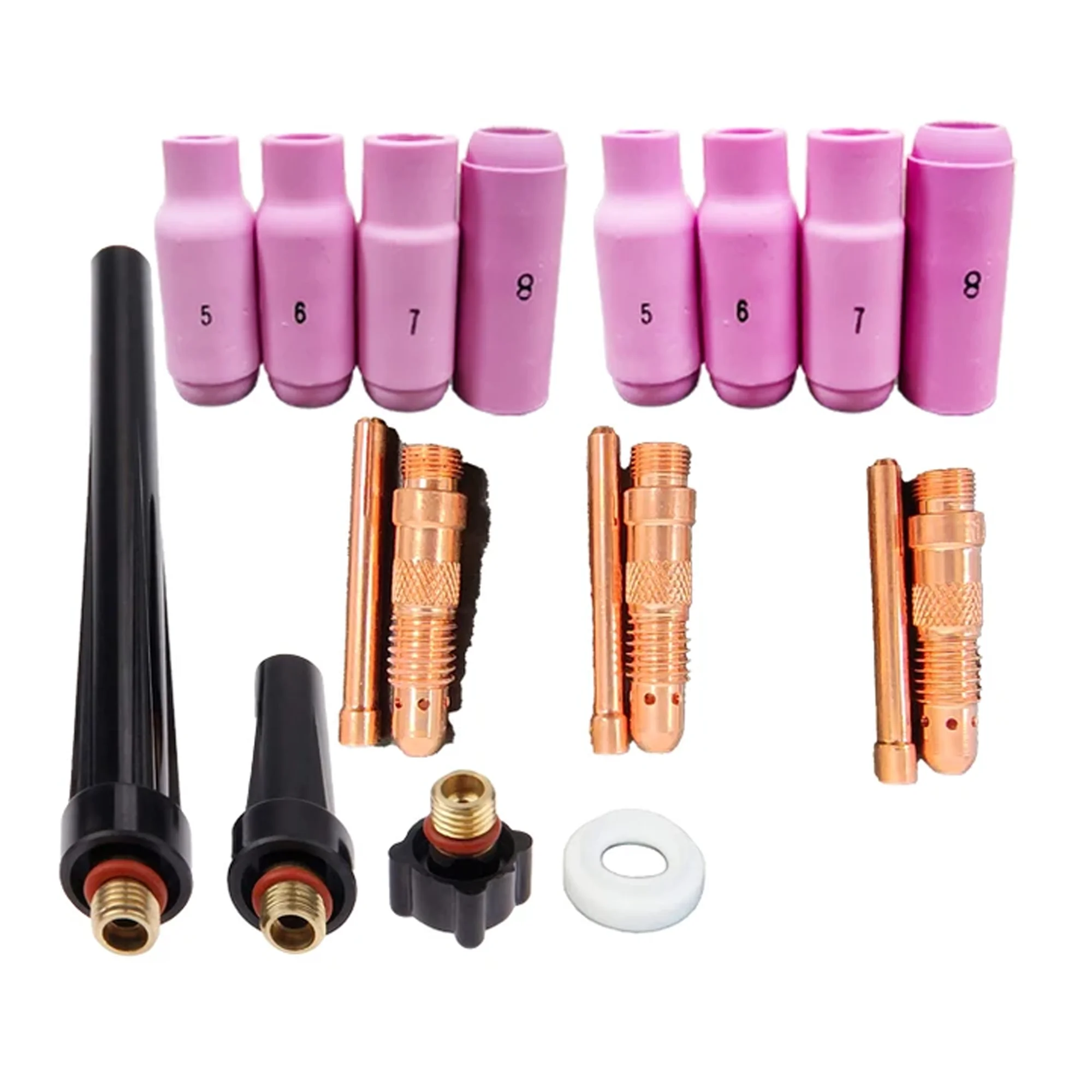 ESSEN  TIG 17,18, 26 welding torch spare parts collet body gas lens