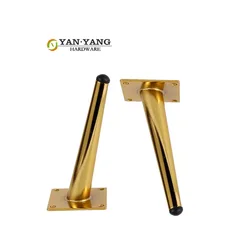 High Quality Customized Tapered Furniture Chrome Metal  Feet For Sofa  Chair, Table