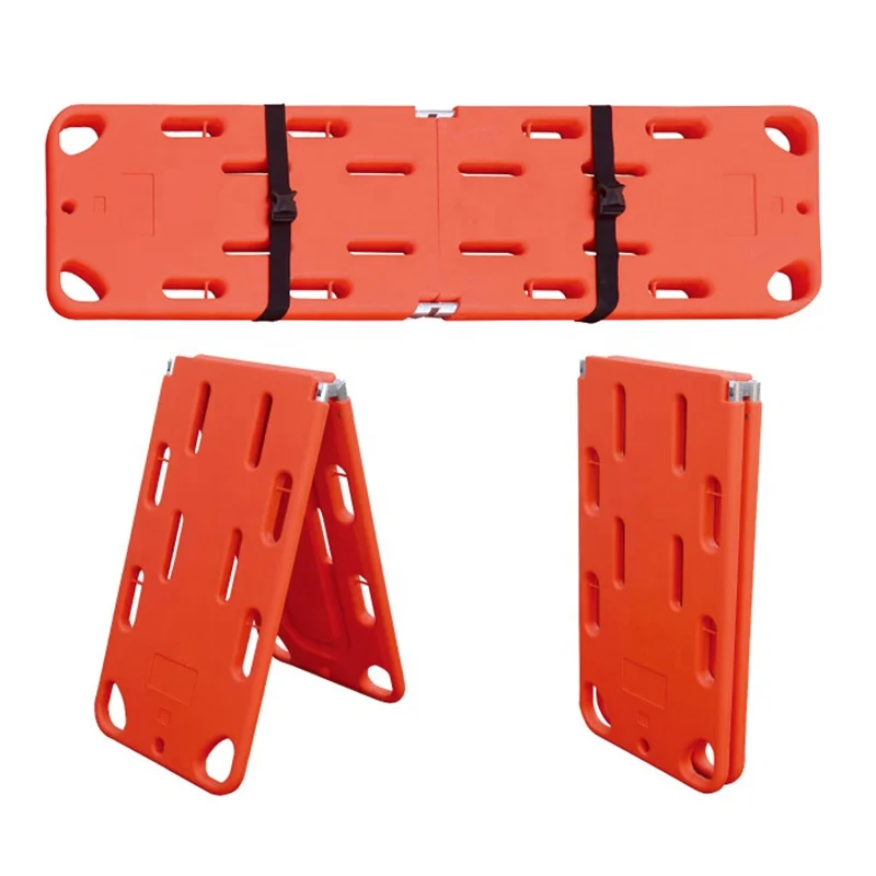 Emergency Two- Fold Plastic Spinal Spine Board Medical Ambulance Stretcher