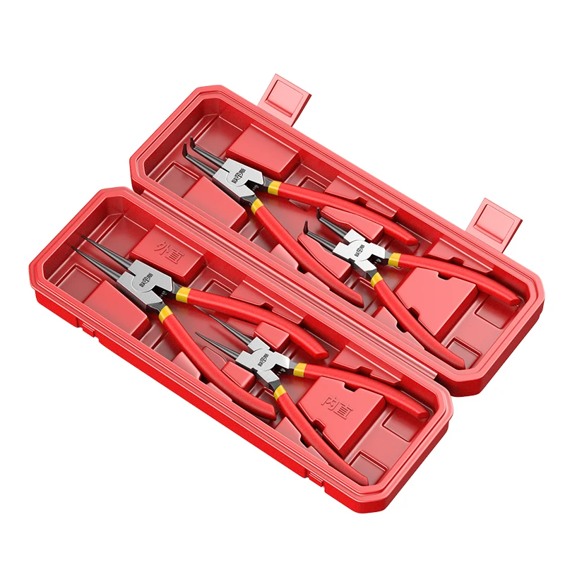 Inner bending outer bending inner straight outer straight retaining ring pliers circlip pliers four-piece set