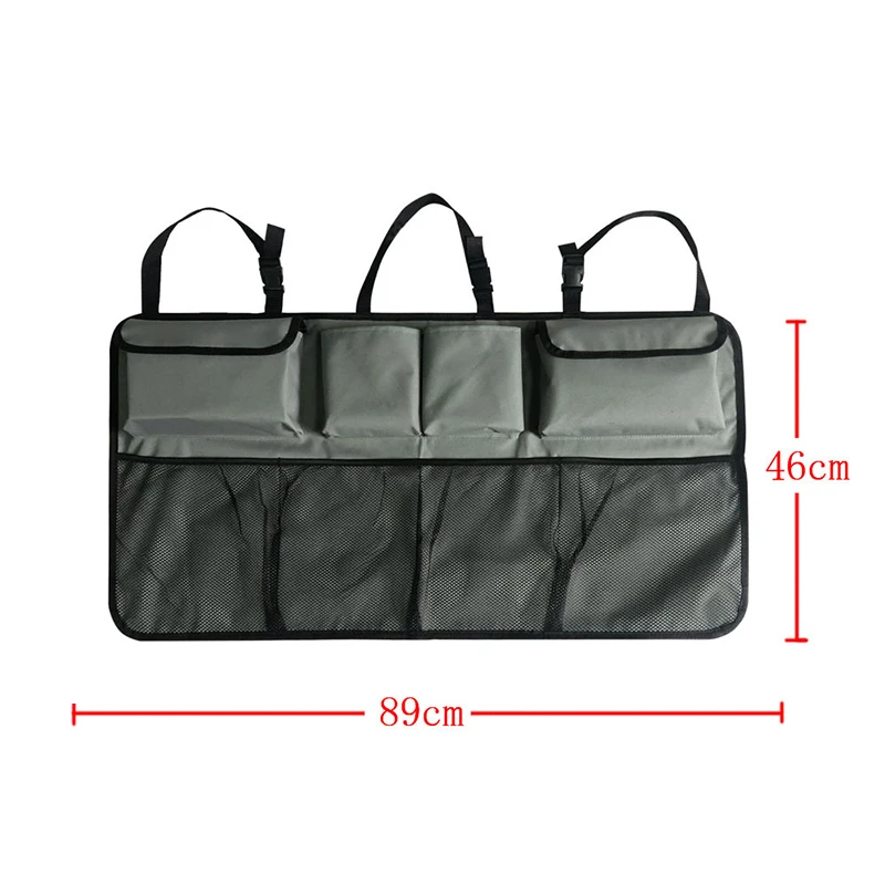 Suv Seat Back Hanging Bag Oxford Cloth Storage Bag Net Pocket Large Capacity Car Storage Bag