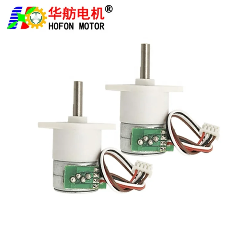 Hofon hot sale 15mm GM12-15BY Small volume DC 5V 12V Step Angle 18 Stepping reduction Stepper metal gear motor for CCTV