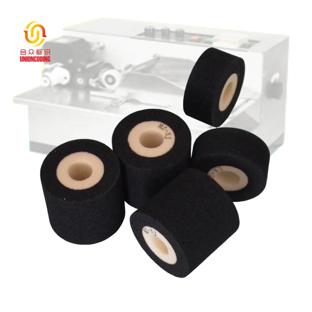 Factory directly Black High Temperature Hot Solid Ink Roller 36mm*40mm Quick Dry Hot Melt Ink Roll For my380 Expiry Date Coder