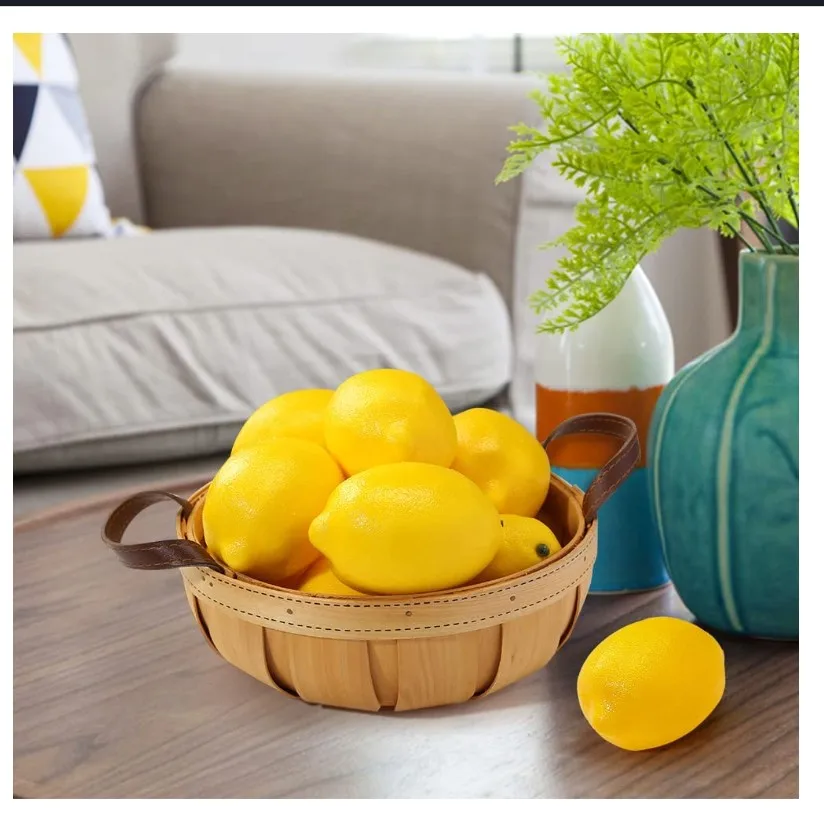 new design artificial beautiful lemon fruit mini foam lemon