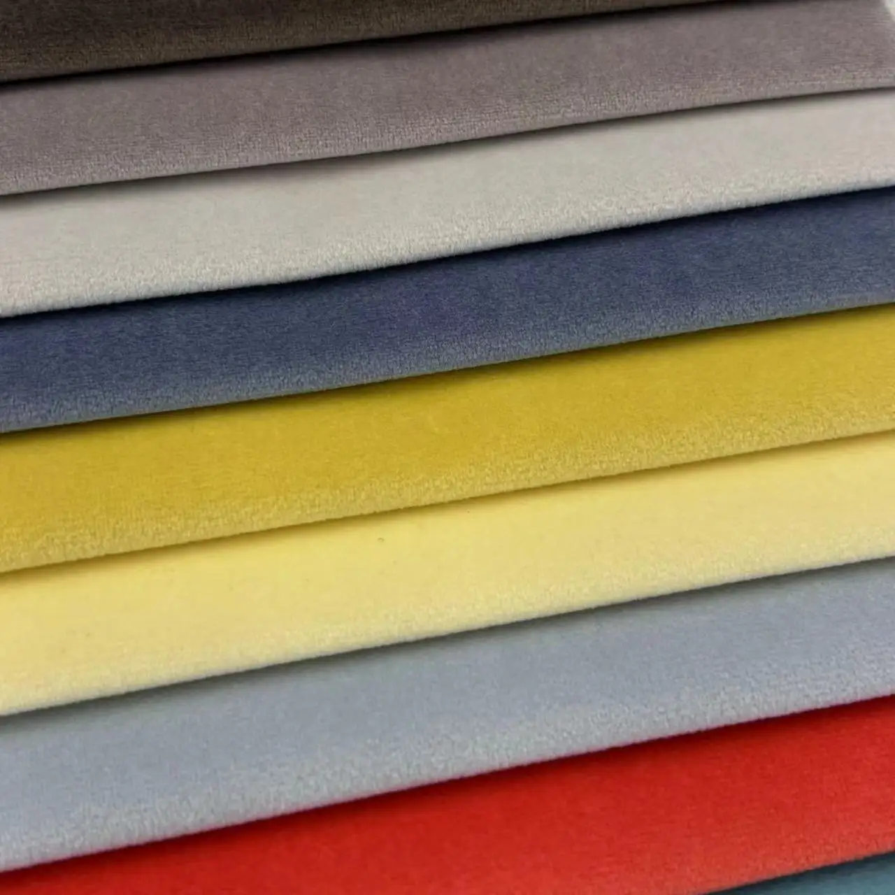 Cheap Price Velvet Holland Wholesale 100%Polyester Knitted Plaid Velour Custom Design Furniture Fabric Upholstery