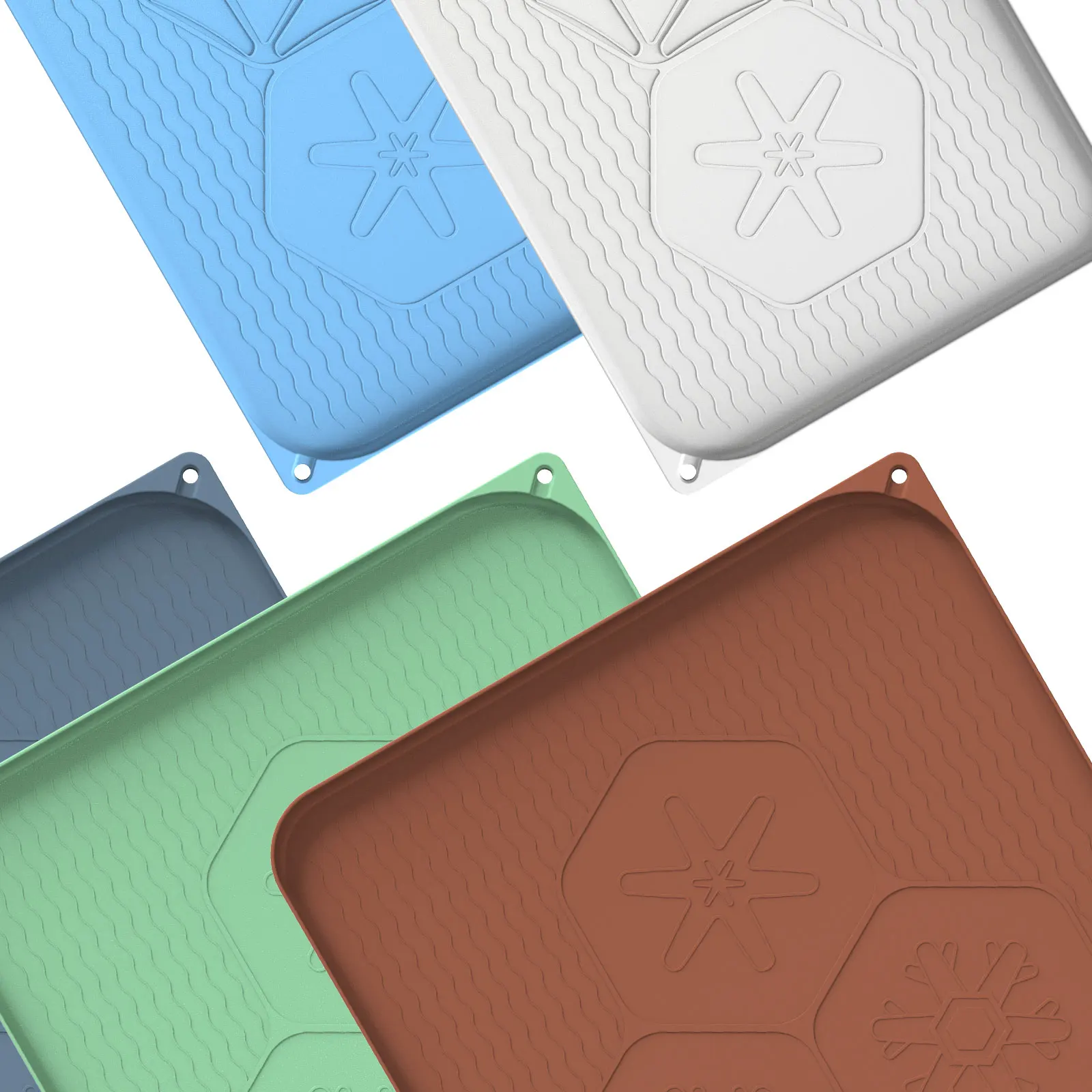 Non-sticking Paw Shape Silicone Large Size Food Dog Cooling Cat Litter Double Layer Bed Feeding The Lick Play Pet Mat