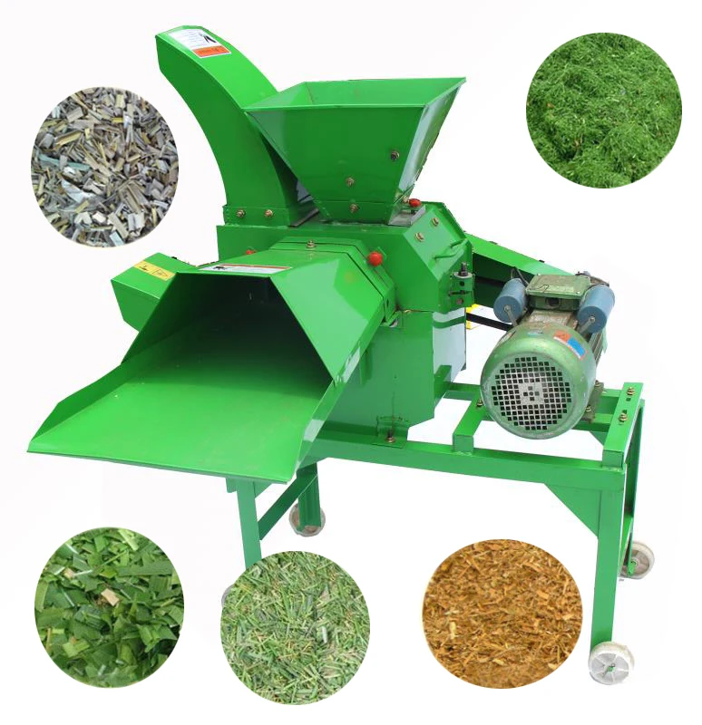 High Efficient  Fish Grass  Banana Tree Silk Kneading Gasoline Mini Chaff Cutter Machine