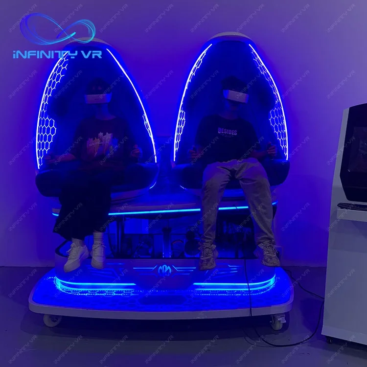 Оптовая продажа 9D Vr Cinema Motion яйцо кресло Dino кинотеатр двойные сиденья Виртуальная реальность симулятор американские горки игровой автомат