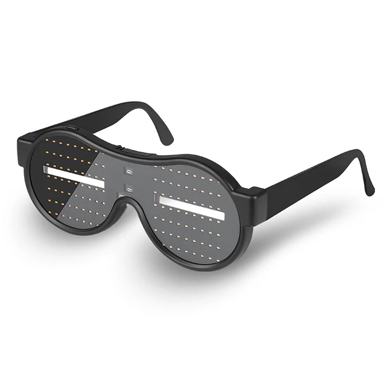 Multi-Purpose Glow Sunglasses 5 Modes Display Quick Flash Led Glasses Flashing Eyewear Nightclub Party Display Screen Light Up