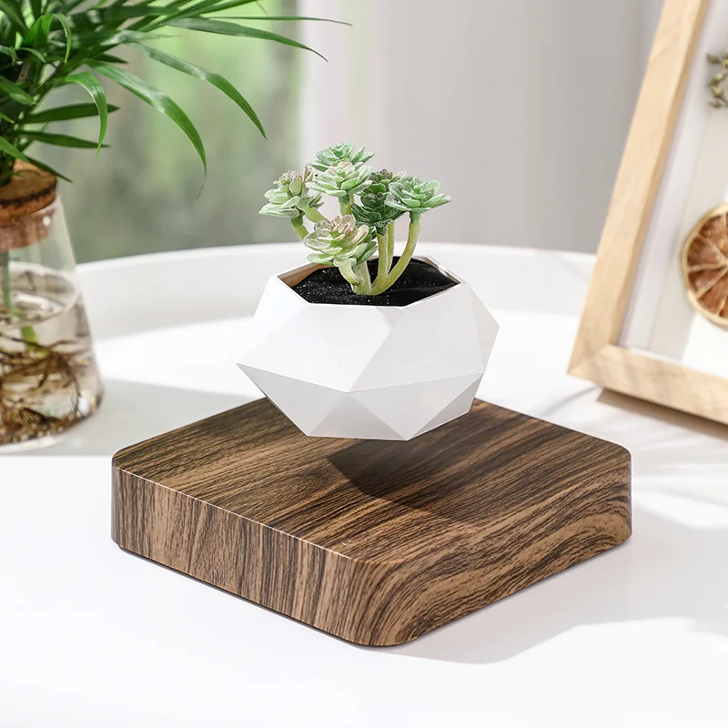 Magnetic Levitating Flower Pot Levitating Plant Pot for Plants Bonsai Planter Electric DIY flower pot suspension
