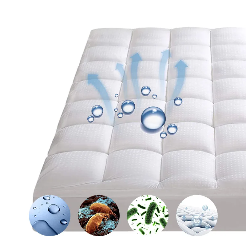 Wholesale OEM Mattress Protector Waterproof bed bug proof Anti-dust Hypoallergenic Mattress Topper