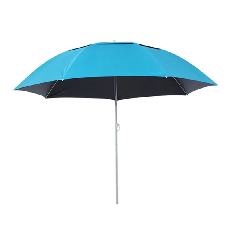 Wholesale Fishing Garden Beach Waterproof Patio Umbrella oxford with silver coating folding foldable fishing outdoor parasol UV