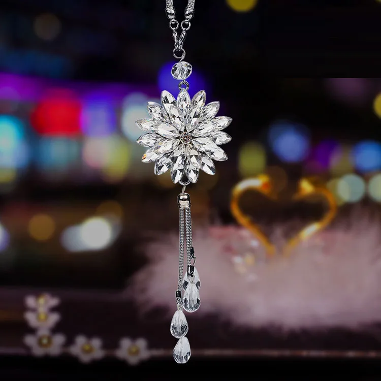 Gift Crystal Car Pendant Swan Car Decoration Pendant Crystal Decoration Home Luxury