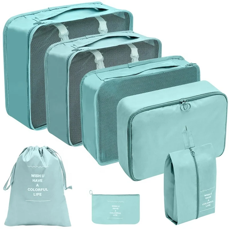 7 Pcs Clothes Storage Suitcase Kit Underwear Travel Bags Luggage Set Travel Luggage Bags Storage Travel Organizer Bag Set