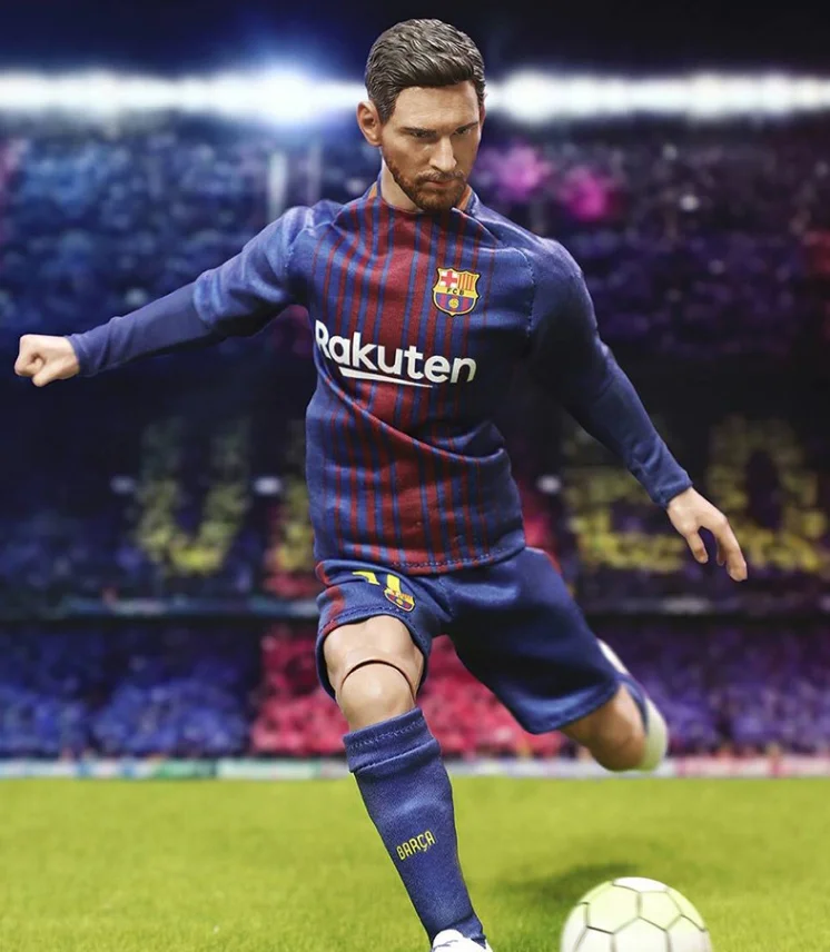 OEM plastic football player 3D football player soccer  figure plastic toy/Lionel Messi silicone figure