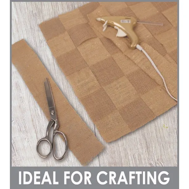 JIAHE 100% Natural Jute Burlap Curtain Diy Craft Material Fabric Laminated Woven Jute Fabric
